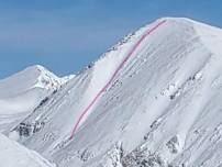 Cristo Couloir on Quandary Peak - 2500 ft Moderate Snow Climb