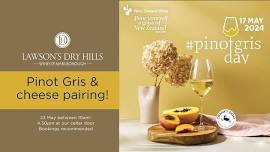 International Pinot Gris Day tasting and cheese pairing