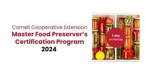 CCE Master Food Preserver’s Certification Program 2024