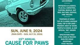 15th Annual Cause for Paws Car Show