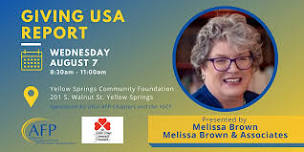 Giving USA Report with Melissa Brown