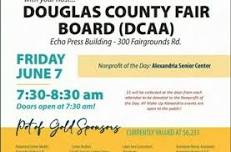 The Douglas County Fair Board to host Wake Up Alexandria event on Friday, June 7