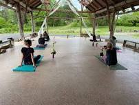 Sunset Yoga at Wollam Gardens