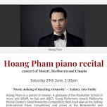 Hoang Pham Piano Recital