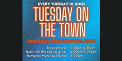 Tuesday on  the Town @ Band Shell Park!