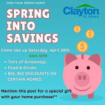 Spring Into Savings Event!