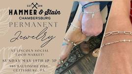 Sunday May 19th- Permanent Jewelry Event at Lincoln Social Food Market 1p-3p