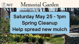 Memorial Garden Clean up party