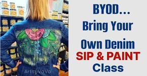 BYOD: Denim Sip & Paint Class