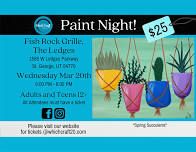 Paint Night at Fish Rock Grille