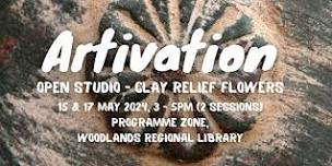 Artivation Open Studio - Clay Relief Flowers