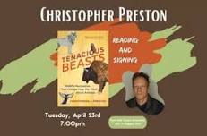 Tenacious Beasts: author reading and book signing