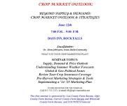 Crop Market Outlook & Strategies