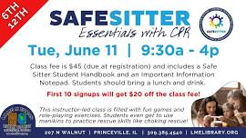 Safe Sitter® Essentials with CPR (6th-12th Grade)