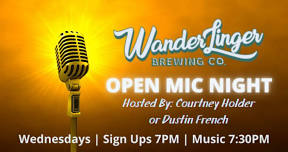 Open Mic Night  - June, 12 at WanderLinger Brewing Company