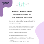 Menopause & Mindfulness Workshop