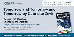 Book Club - Tuesday - Tomorrow and Tomorrow and Tomorrow by Gabrielle Zevin