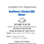 2024 Kauffman's Chicken BBQ Dinner