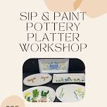 Sip & Paint Pottery Platter Workshop