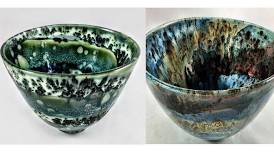 Green Spiral or Shipwreck STONEWARE Bowls-Monday, June 10, 6:30 pm