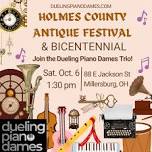 Dueling Piano Dames Trio plays the Holmes County Antique Festival & Bicentennial