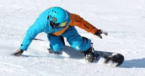 Snowboarding competition at Mont Rigaud