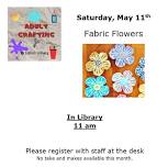 Adult Craft - Fabric Flowers