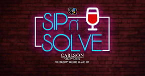 Sip N’ Solve @ Carlson Vineyards