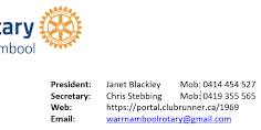 Rotary Club of Warrnambool 2024 Changeover Dinner