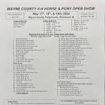 Wayne County 4-H horse and pony OPEN Show