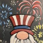 Uncle Sam Gnome Canvas Paint Class - June 27th