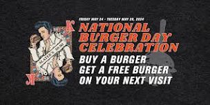 Celebrate National Burger Day at Slater's 50/50