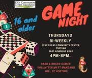 Game Night (Ages 16+)