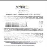 Arbor Housing and Development Recruiting Event