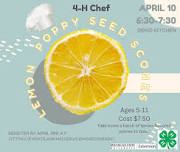 4-H Chef Lemon Poppy Seed Scones