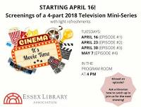 Screening of Television Series, final episode, Essex Library Association