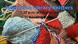 Library knitting group