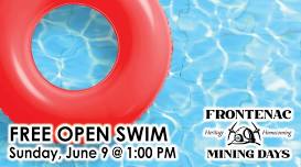 Free Open Swim - Sunday, June 9 @ 1PM – 5PM