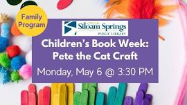 Children's Book Week: Pete the Cat Craft