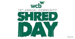 WCB Shred Day - TEKAMAH BRANCH