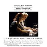 MDC Kendall Presents:  Kirk Whipple & Marilyn Morales Duo Pianists & Composers