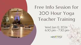 Free Info Session for 200 Hour Yoga Teacher Training