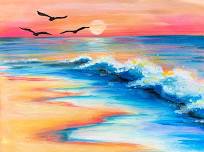 Paint Nite: Waves At Sunset