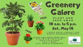 Greenery Galore: Plant and Seed Swap