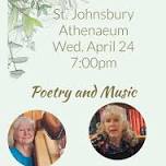 Poetry and Music: Judith Janoo and Linda Schneck — St. Johnsbury Athenaeum