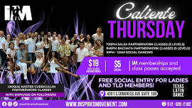 Caliente Thursdays! Salsa and Bachata Nights