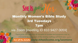 Women's Monthly Bible Study