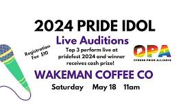 Pride Idol Live Auditions at Wakemans Coffee Company