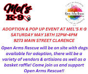 ADOPTION & POP UP EVENT AT MEL'S K-9