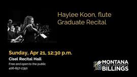 Haylee Koon, Graduate Flute Recital